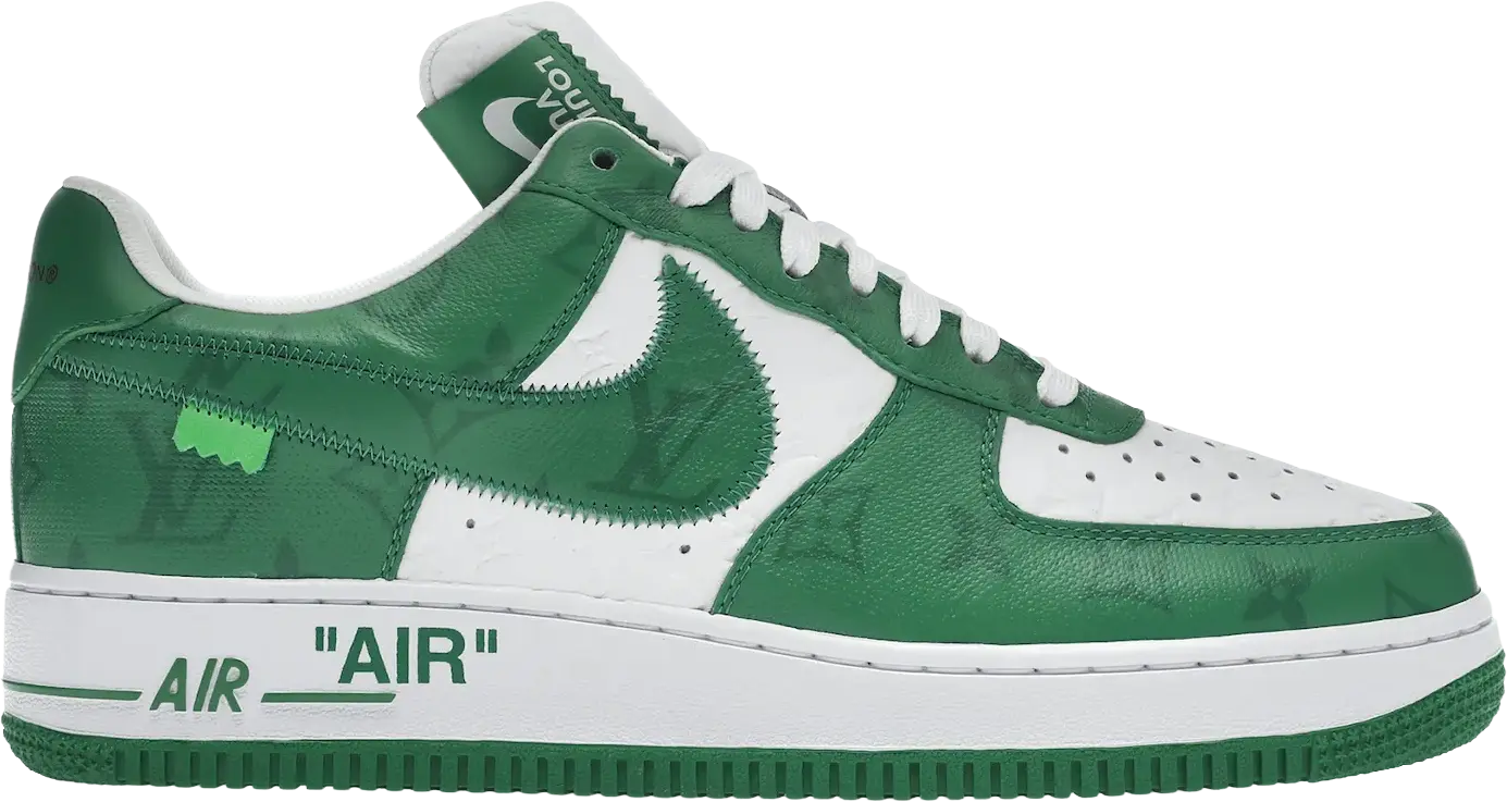 Louis Vuitton Nike Air Force 1 Low By Virgil Abloh White Green (